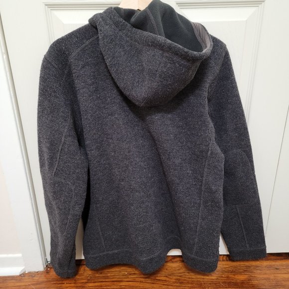 LL Bean Hoodie Charcoal Medium - Picture 3 of 4